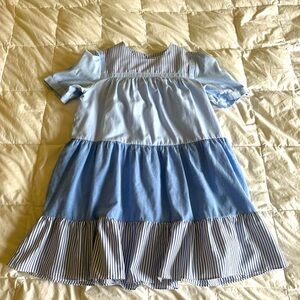 ENGLISH FACTORY Women's Quinn Dress - Blue and White - Size: M